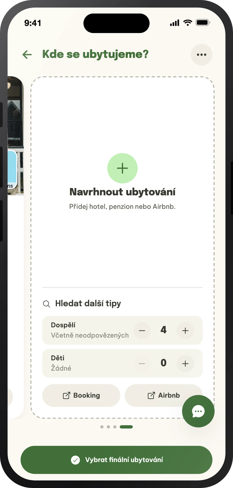 Hledání ubytování na Bookingu a Airbnb