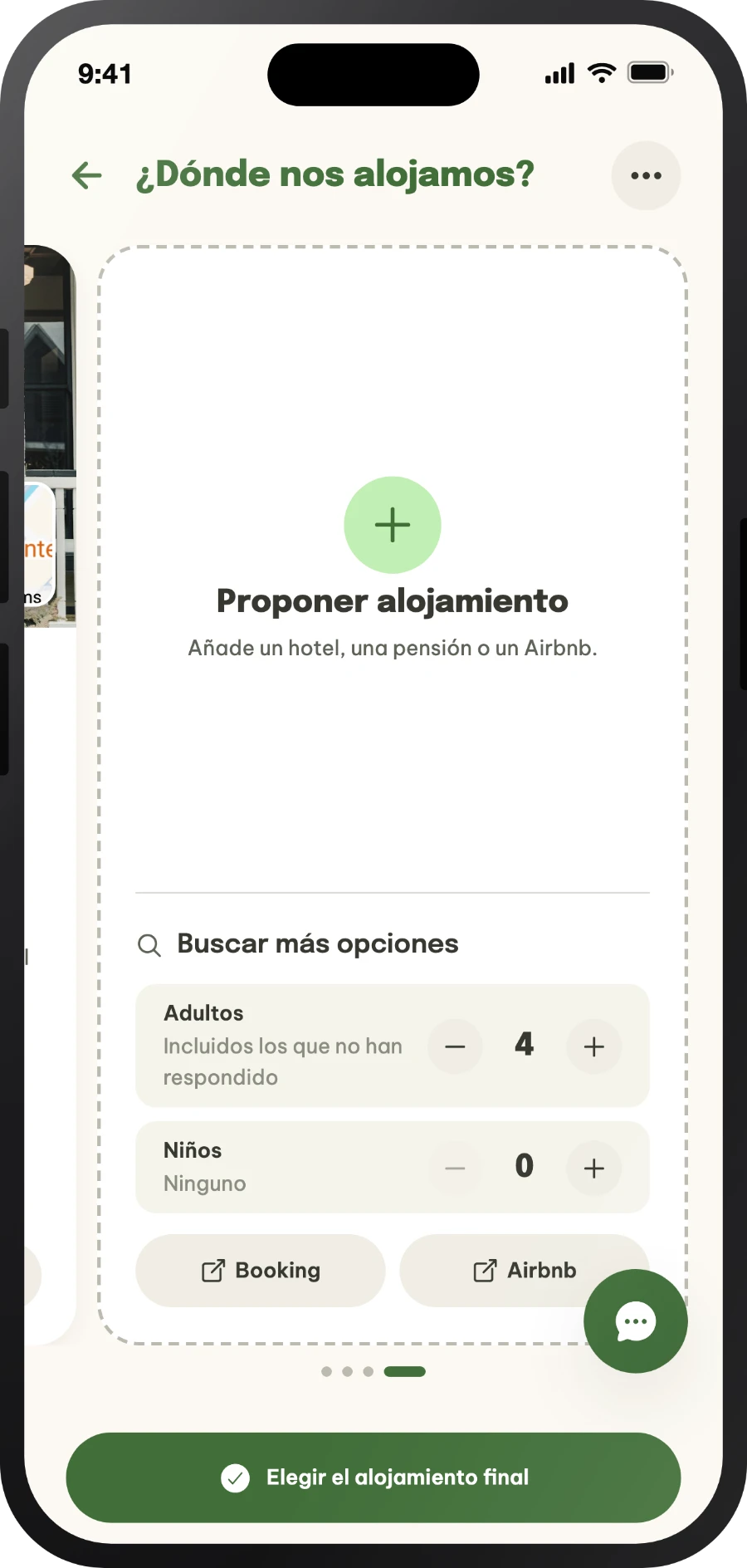 Búsqueda de alojamiento en Booking y Airbnb